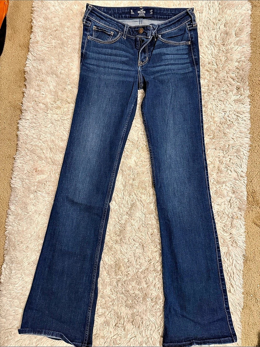 Hollister Low-Rise Boot Women's Jeans Blue Waist 27